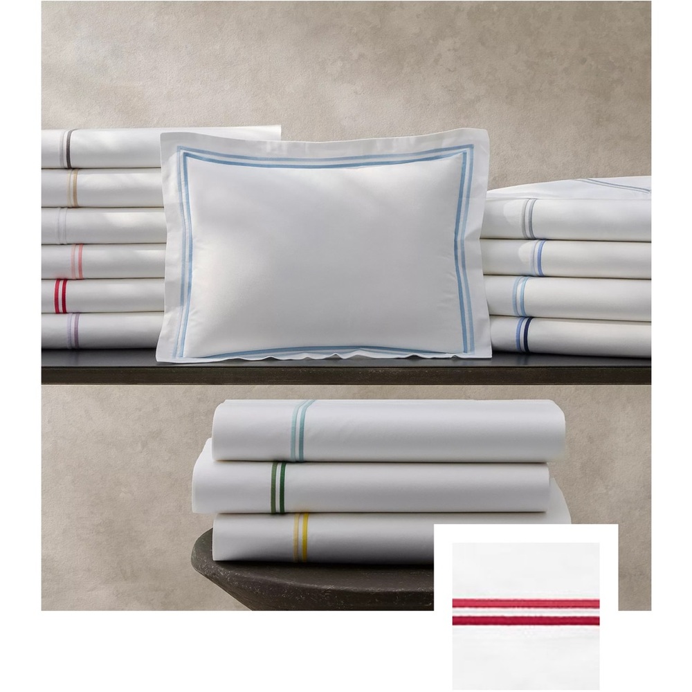 Matouk hibiscus stripe sheets